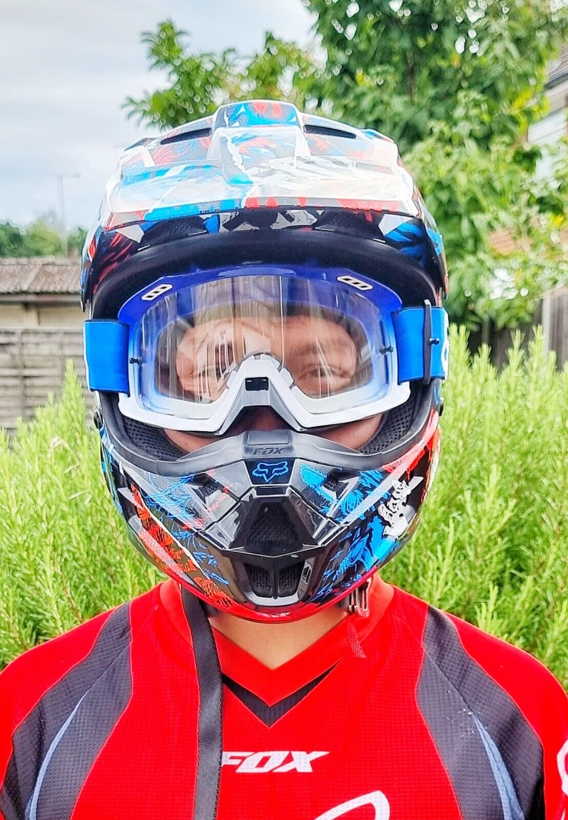 Motocross Goggles Full Face Helmet Goggles FOX MOTOR CROSS FULL